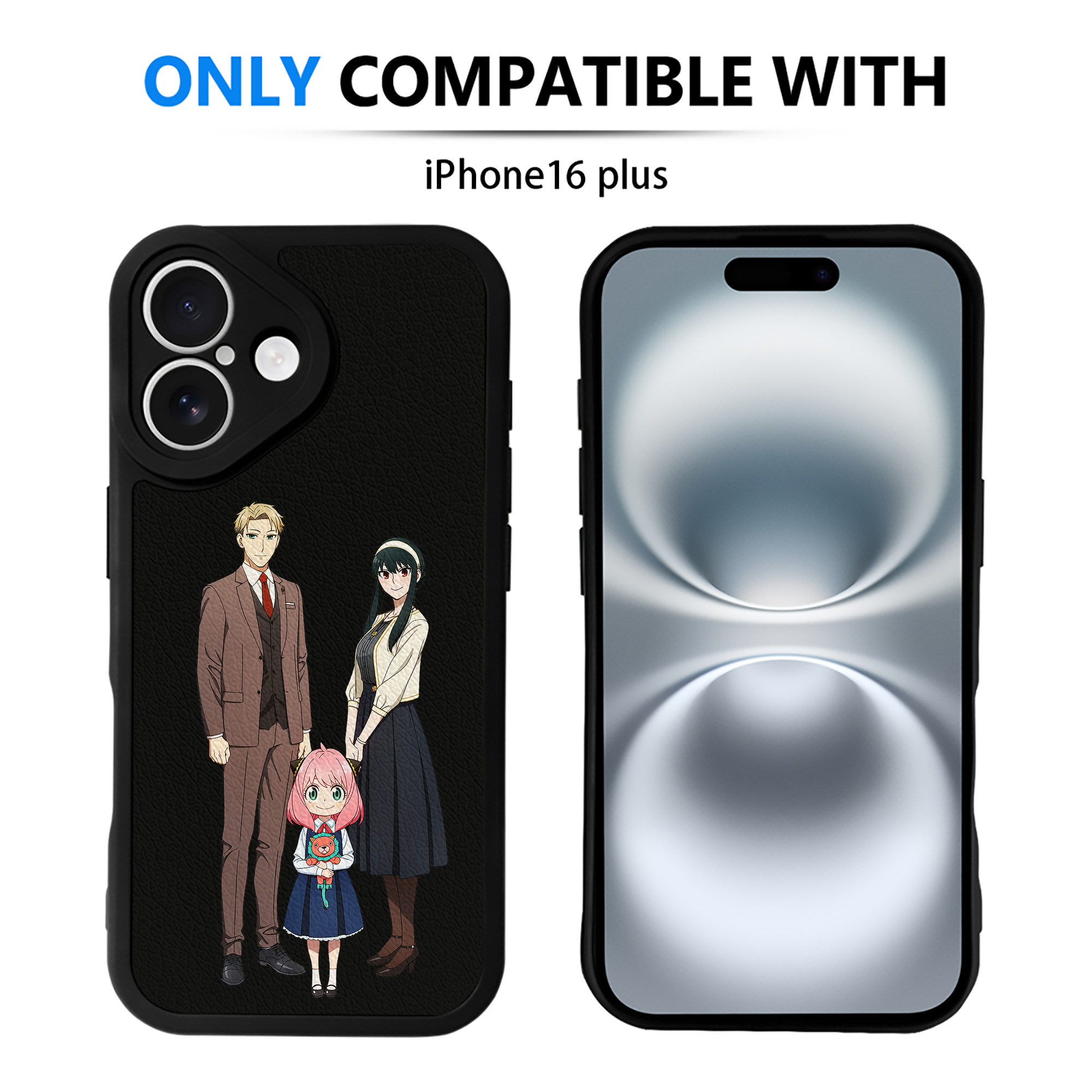 （画像用） SPY×FAMILY间谍家家酒 【iPhone 16シリーズ対応】シリコンスマホケース（レザー調） 材質：シリコン